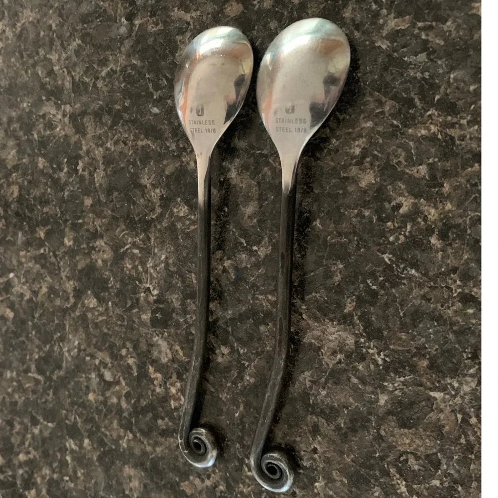 Set of 2 18/8 Stainless Steel 5